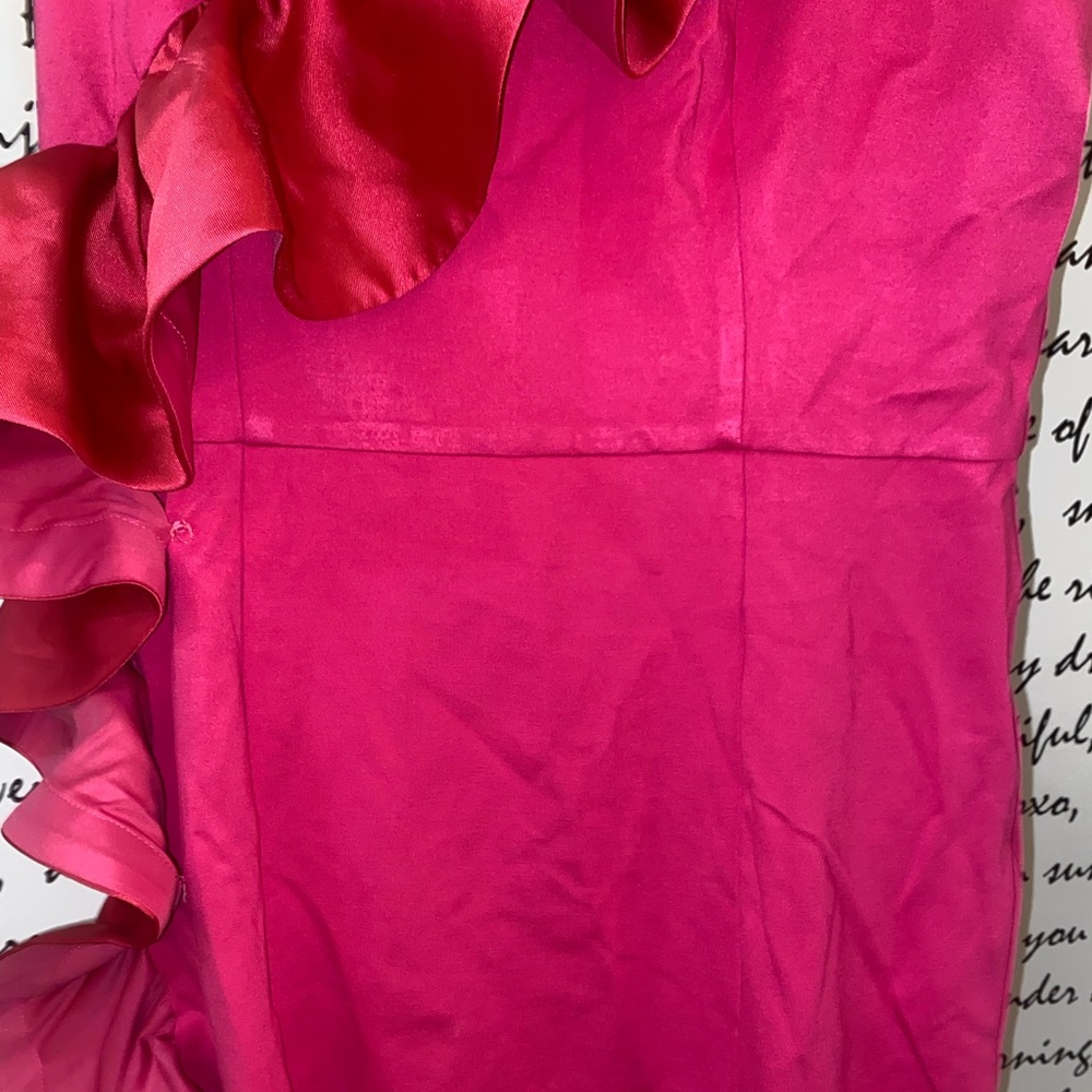 HUTCH SLEEVELESS RUFFLE SHEATH MINI DRESS - Picture 4 of 10